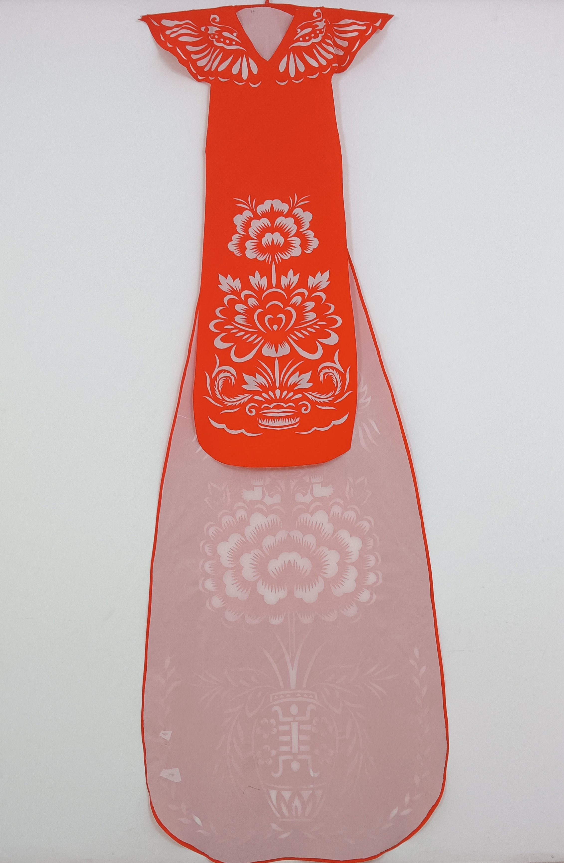 剪云裳抓髻娃娃(中国红系列)